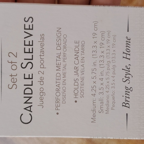 3/$10  Three candle holder/sleeve - Picture 2 of 3